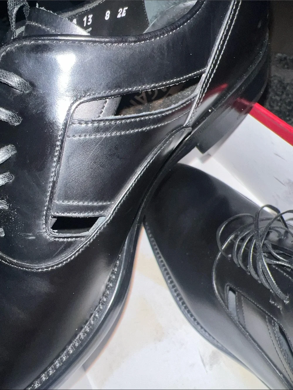 Salvatore Ferragamo Fort Black Calf Leather Derby Shoes